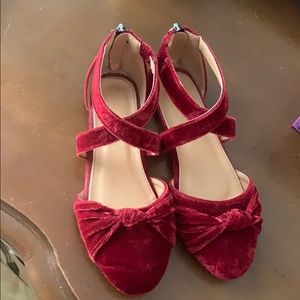 Red velvet Shoes